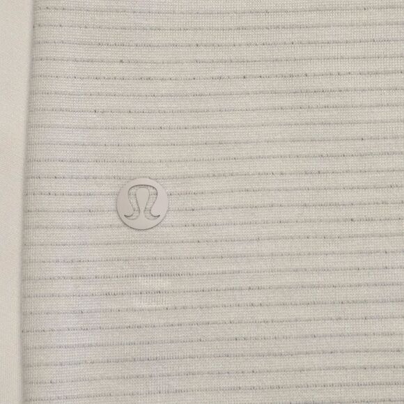 Lululemon Gray Striped Polo Shirt – Size M – Soft Stretch Performance Fab Value - Picture 7 of 8